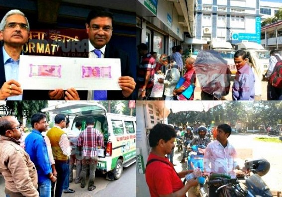 Effects of Demonetization after 1 month : Cash-crisis continues in Tripura and other states, circulation of new 100 rupees notes begins, chaos going high in Petrol pumps